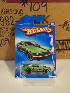 Hot Wheels '70 Mustang Mach 1 Rebel Rides 09 Vhtf Green - Picture 1 of 5