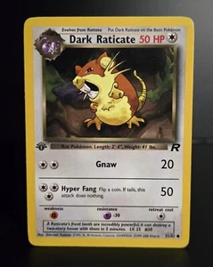 Pokémon TCG - DARK RATICATE - 1. EDITION - 51/82 - TEAM ROCKET 2000 - WOTC - MP - Bild 1 von 2