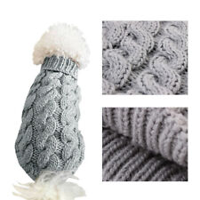 Knitted Puppy Dog Jumper Sweater Pet Clothes For Small Dogs Coat Jacket Apparel