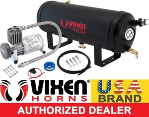 1.5 GAL AIR TANK/150 PSI COMPRESSOR ONBOARD SYSTEM KIT F/ TRAIN HORN 12V VXO8815 - Foto 1 di 11
