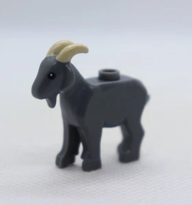 GOAT Dark Bluish Gray 10332 Farm Billy Horns LEGO® Minifigure Animal - Picture 1 of 2