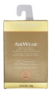 NEW L'Oréal AirWear Breathable Long-Wearing Powder Foundation- 564 TAN - Picture 1 of 1