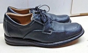 GALLUS Myron Black Pebbled Leather Oxford Lace Up Apron Toe Men Shoes Size 9M 42 - Picture 1 of 8