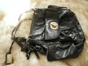 EUC Classic Badgley Mischka Large Black Purse Bag Handtasche - Bild 1 von 10