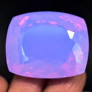 91.05 Ct Purple Pink Opal Cushion Cut Charming Gemstone 9 - Picture 1 of 5