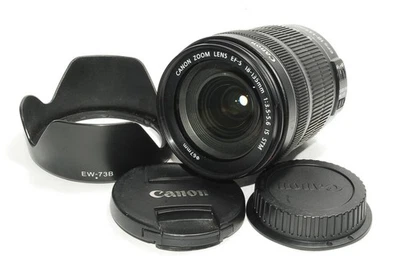 Canon EF-S18-135mm F3.5-5.6 IS STM with lens hood EW73B z429 - Image 1 of 4