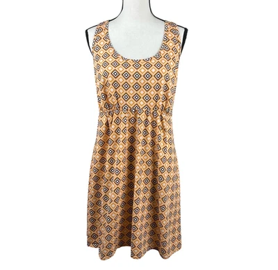 Vestido de Dormir para Mujer Cacique Talla 22/24 Naranja Espalda de Corredor Geométrico Sin Mangas Foto 1 de 4