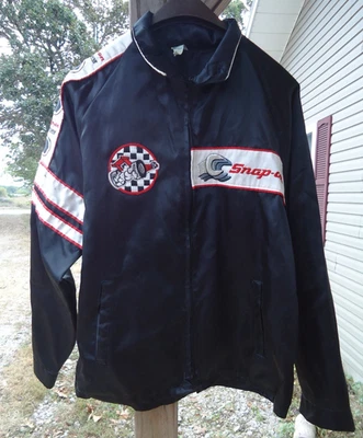 VTG Snap On Flank Drive Racing Lightweight Full Zip Windbreaker Jacket Lg READ - Image 1 of 4