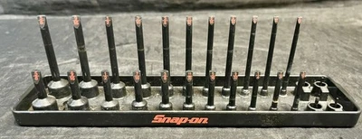Snap On 1/2 Sae Two Row Socket Tray Organizer Holder BLACK Foto 1 de 3