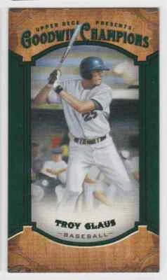 2014 UD GOODWIN CHAMPIONS MINI LADY LUCK TROY GLAUS #28 PARALLEL - Image 1 of 2