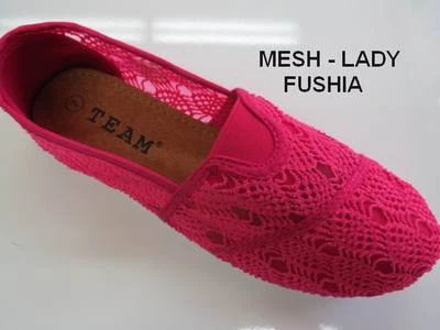 Mujeres Ballet Encaje Crochet Malla Informal Vestido Mocasines Cómodos Planos Sin Cordones Zapatos 15W Foto 1 de 4