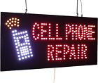 Cell Phone Repair Sign,  Signage, LED Neon Open, Store, Window, Shop, Business, 