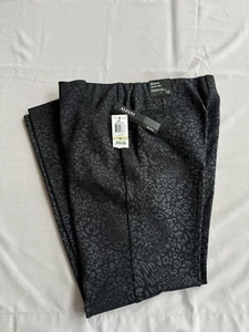 Alfani SZ 12 Skinny Black Stretch Pants Modern Animal Print-NWT - Bild 1 von 11