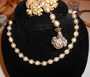HERMOSOS PENDIENTES DE ORURO BARROCO FIRMADOS MIRIAM HASKELL PIEZAS PULSERA - Imagen 1 de 10