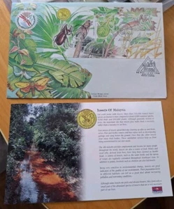 Malaysia 1998 Stamp Week Insect Insects Serangga Miniature Stamp MS Stamp FDC - Picture 1 of 8