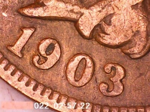 1903 Indian Head Penny Doubling DDR Error; Vintage Old Coin for Collection - Picture 1 of 4