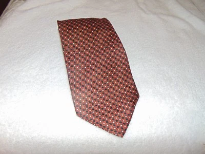 $295 全新无标签 STEFANO RICCI 葡萄酒几何 Ren's 3.75 英寸编织丝绸领带 意大利 TT — 第 1/3 张图片