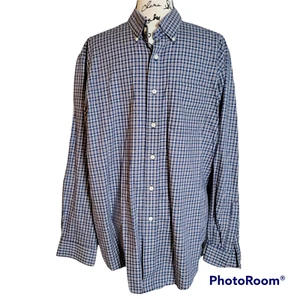 L.L. Bean Wrinkle Resistant Men's 100% Cotton Plaid Button Down Shirt - Size L - Picture 1 of 8