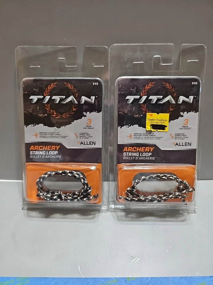 2~Black Titan Archery String Loop - 3 Pack - Image 1 of 2
