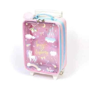 Unicorn Carry Bag cute Suitcase pink kids girls travel luggage Japan NEW - Picture 1 of 7