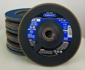 Osborn Flap Disc 7" x 7/8", Z 60 Grit, Type 27 (Box of 10) - Picture 1 of 1
