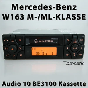 Genuine Mercedes W163 Radio Audio 10 BE3100 Cassette Radio Becker M ML Class - Picture 1 of 8