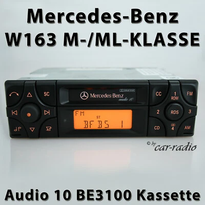 Original Mercedes W163 Radio Audio 10 BE3100 Kassettenradio Becker M ML Klasse - Bild 1 von 4