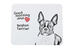 Boston Terriër muismat met hond Art-Dog - Afbeelding 1 van 7