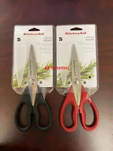 KitchenAid UTILITY SHEARS Premium STAINLESS STEEL All Purposes Sure-Grip Scissor - Picture 1 of 27