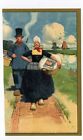 (Gc6442) Sunlight Soap, Advertising Insert 1906 Dutch Couple in Clogs.