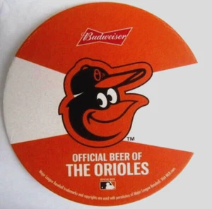 CERVEZA OFICIAL BUDWEISER DE LOS ORIOLES MONTAÑA RUSA DE 4", estera, St. Louis, MISSOURI, c2021 - Imagen 1 de 2