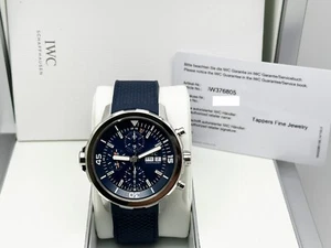 IWC Aquatimer Chronograph IW376805 Stainless Steel Rubber Strap Box Paper 44mm - Picture 1 of 9