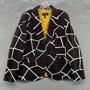 Giacca Escada donna 44 grande L marrone carriera un bottone blazer giacca viaggio - Foto 1 di 12