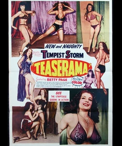 Teaserama movie film DVD transfer Bettie Page Tempest Storm burlesque pinup - Bild 1 von 2