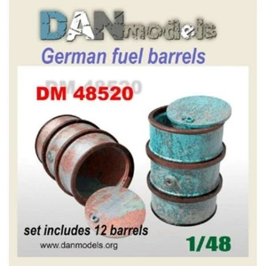 Accessories for diorama. German fuel barrels 10 pcs Dan Models 48520 Scale 1:48  - Picture 1 of 6