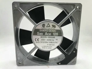 1 PCS Sanyo Fan 109S088 200V 13.5 12W 12025 12CM aluminum frame AC cooling fan - Picture 1 of 3