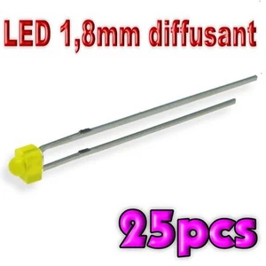 365/25# LED 1,8mm gelb Diffusor 25 Stück - Bild 1 von 1