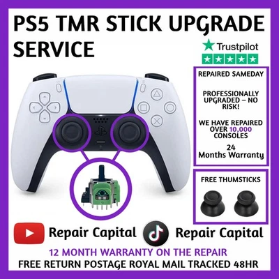 PS5 Controller TMR Hall Effect Joystick Upgrade Service - Latest Version - Image 1 of 3