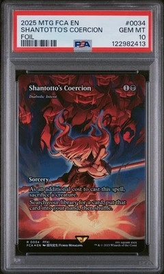 2025 MTG Final Fantasy Shantotto's Coercion Foil #34 PSA 10 - Image 1 of 2