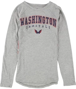 Hands High Womens Washington Capitals Graphic T-Shirt, Grey, Small - Picture 1 of 3