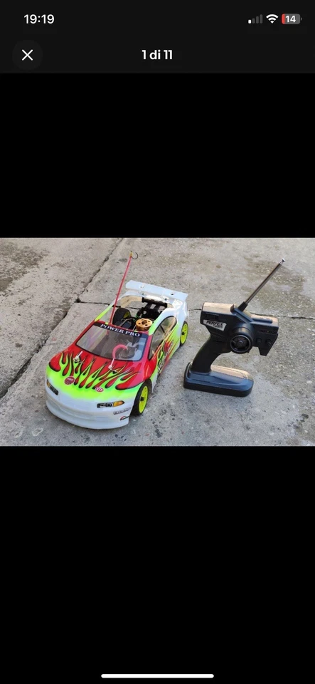 Macchinina rc a scoppio Kyosho Pure ten in scala 1/10 FUNZIONANTE - Immagine 1 di 4