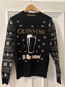 Size Small Guinness Xmas Christmas jumper sweater - Picture 1 of 3