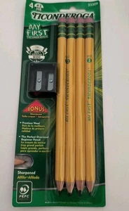 TICONDEROGA Meine ersten Bleistifte, Holzgehäuse #2 HB Soft, vorgespitzt mit Radiergummi, - Bild 1 von 2