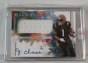 2021 Panini Origins 🏈🔥#162 Ja'Marr Chase RC RPA Rookie Patch Auto! Sealed! - Picture 1 of 2