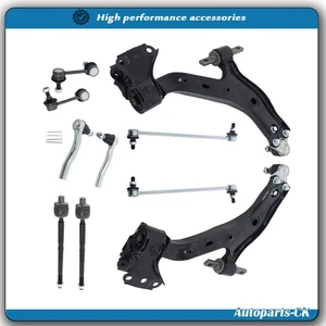 K750151 For Honda CR-V 12-14 L4 Front Lower Control Arms Tie Rod Sway Bar Link - Picture 1 of 14