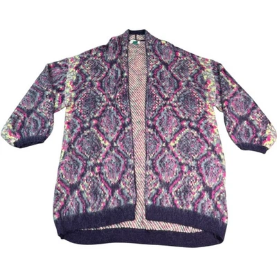 Cárdigan Maeve by Anthropologie 3X Prendas de punto delanteras abiertas Neón Peggy Python Foto 1 de 4