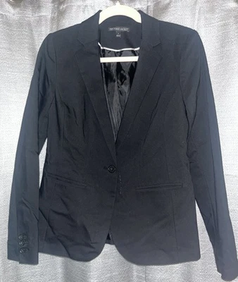 The Torie Jacket Blazer Black Lined Single Button Long Sleeves Womens Size 4 - Image 1 of 4