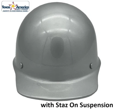 MSA Skullgard Cap Style with StazON Suspension - Custom Silver - Image 1 of 4