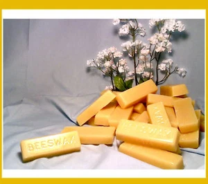 ORGANIC Yellow Beeswax cosmetic grade bees wax bar 1oz - Picture 1 of 1