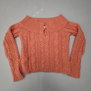 American Eagle Sweater Girls Extra Large Orange Pullover Comfort Youth Kids - Picture 1 of 7